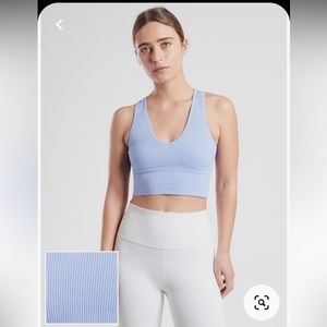 Aurora Seamless Crop Rib Tank - light purple lavender